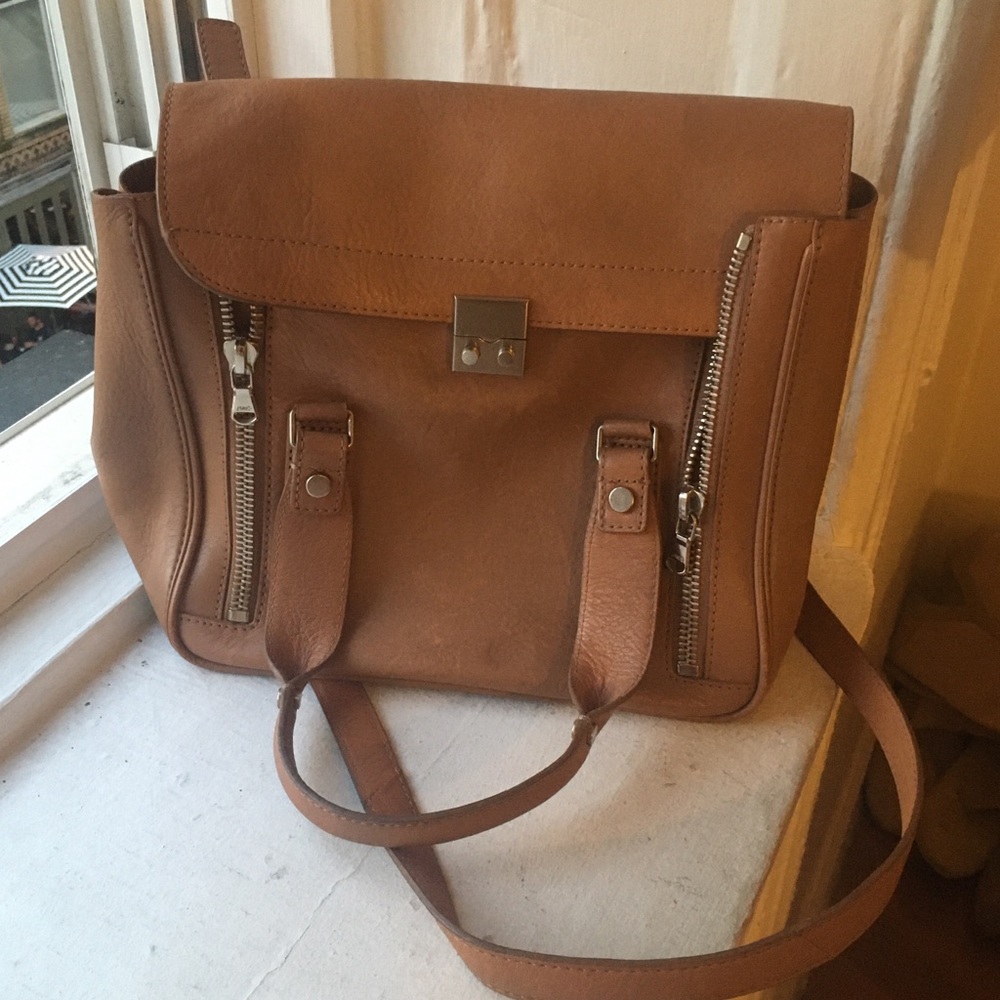 Phillip Lim 3.1 top handle tan leather bag